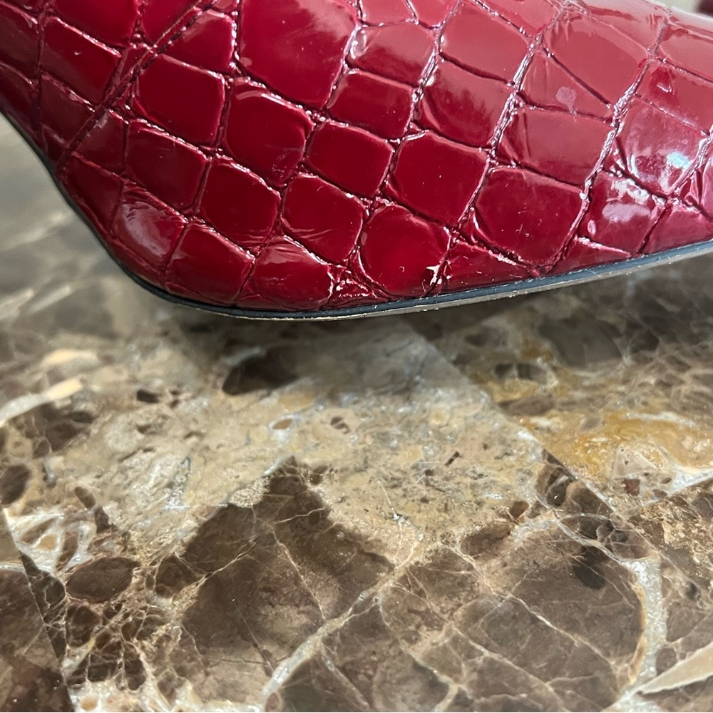 Topshop Red Croc Houston Booties - Picture 15 of 16